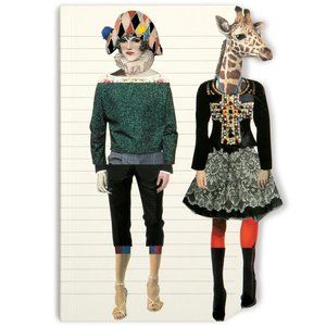 NEW Christian Lacroix Love Who You Want Harlequin Giraffe 80pgs Die-Cut Notebook